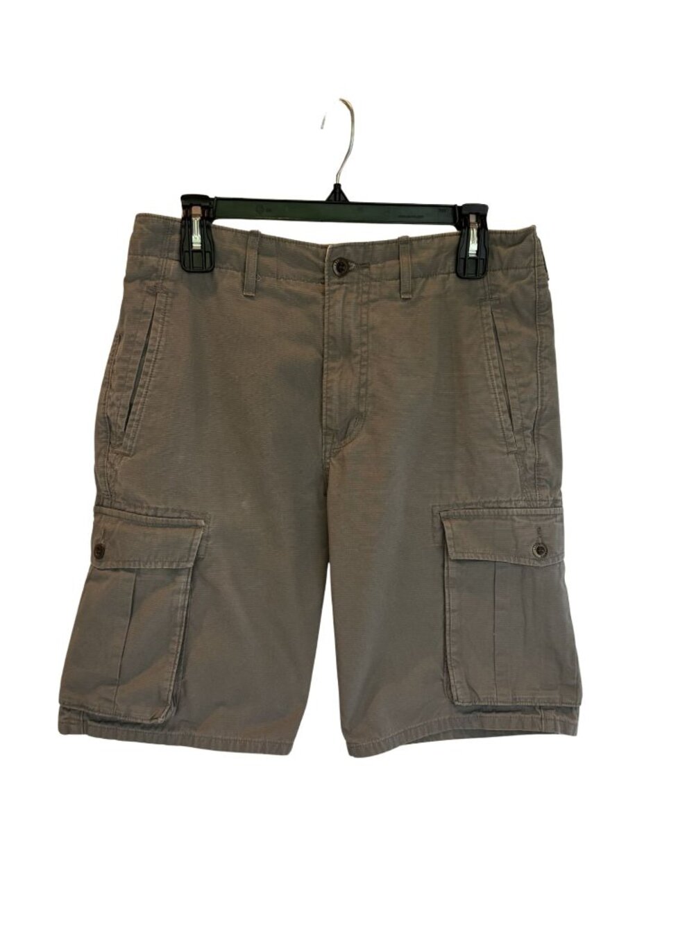 Levi's Men's 100% Cotton Gray Cargo Shorts - Size 30